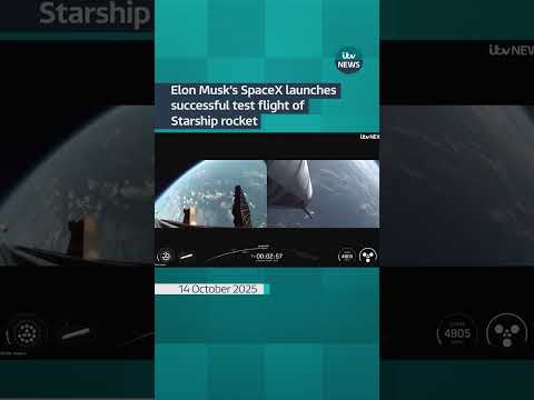 Elon Musk’s SpaceX launches successful test flight of Starship rocket #itvnews #news