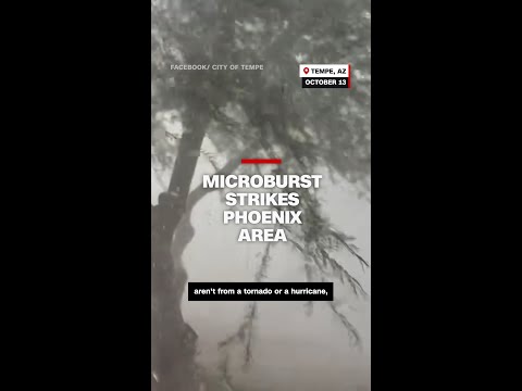 Microburst strikes Phoenix area