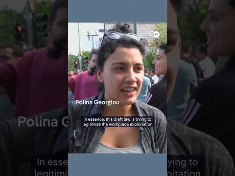 Thousands protest in Greece over 13-hour workday plans | DW News