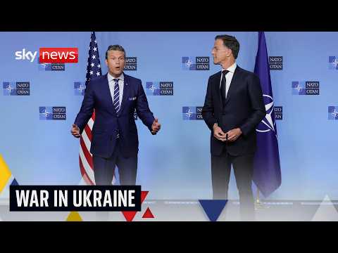 Hegseth, Healey and Rutte join NATO defence ministers for Ukraine meeting