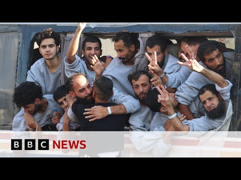 Released Palestinian detainees share their stories as more aid allowed into Gaza | BBC News
