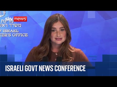 Israeli govt news conference on release of hostages