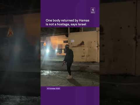One body returned by Hamas is not a hostage, says Israel