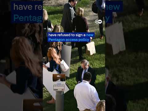 Press walks out of Pentagon after rules change say they could be security risk | DW News