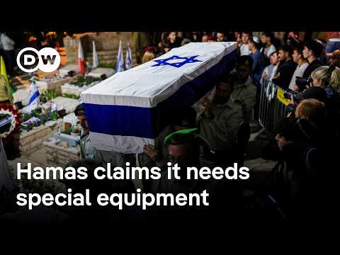Hamas says it currently cannot hand over more bodies | DW News