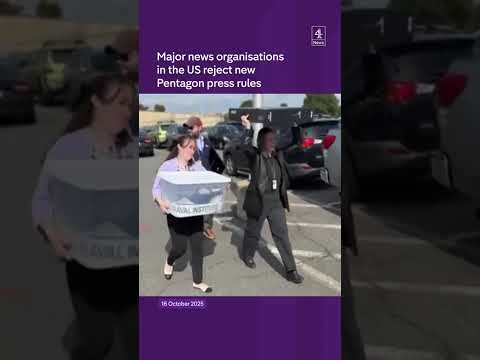 Major news organisationsin the US reject new Pentagon press rules