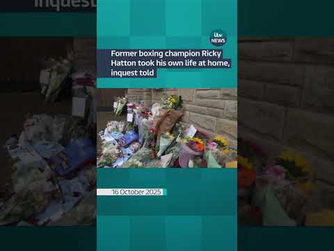 Former boxing champion Ricky Hatton took his own life at home, inquest told #itvnews