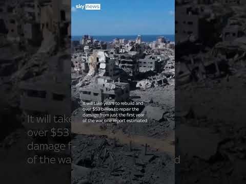 Gaza’s destruction seen by drone
