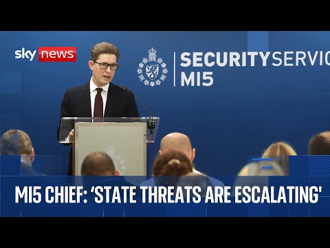 MI5 boss says he will ‘never back off’ from China threat | Sky News coverage