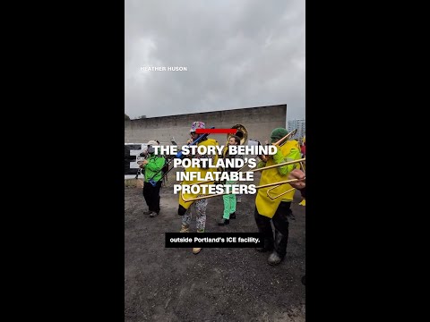 The story behind Portland’s inflatable protesters