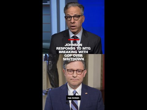 Johnson responds to MTG breaking with GOP over shutdown