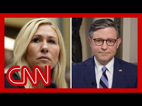 Speaker Johnson on MTG breaking with GOP amid government shutdown