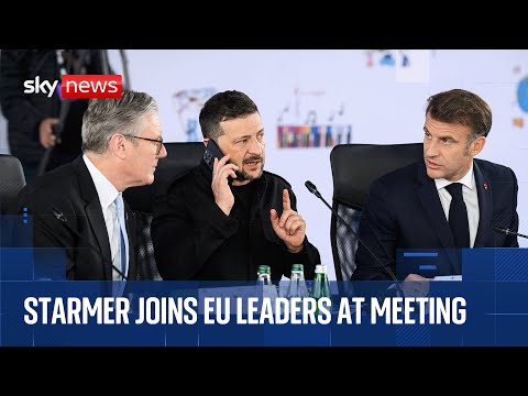 Starmer, Zelenskyy and EU leaders arrive at summit in Denmark