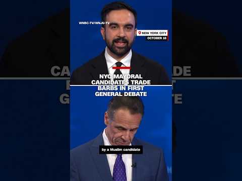 NYC mayoral candidates trade barbs in first general debate