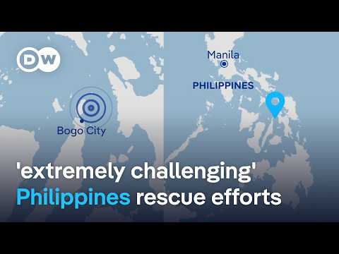 Aftershocks and remote areas affected impede the Philippines’ earthquake rescue efforts | DW News