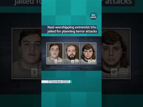 Nazi-worshipping extremist trio jailed for planning terror attacks #itvnews