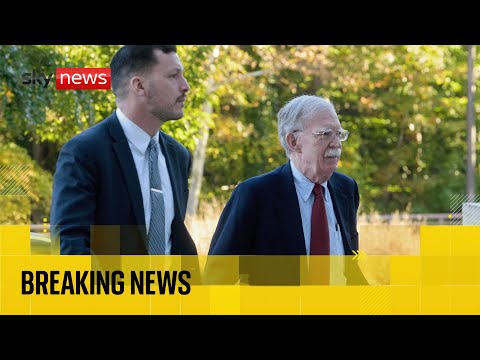 Ex-Trump adviser John Bolton makes first court appearance after being charged