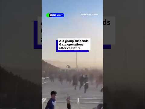 Gaza Humanitarian Foundation suspends operations. #Gaza #BBCNews