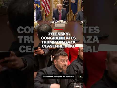 Zelensky congratulates Trump on Gaza ceasefire deal
