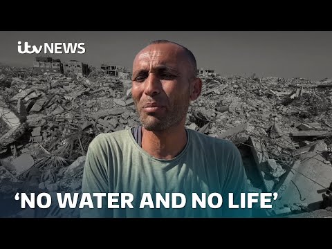 ‘No water and no life’: Families return to ruins in Gaza | ITV News