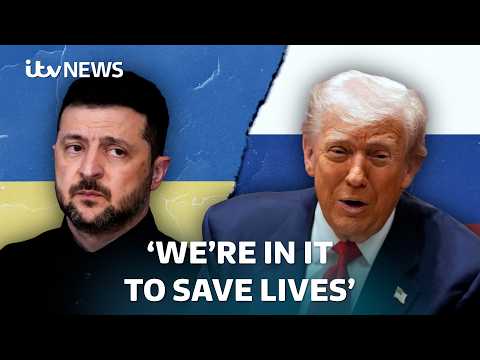 Trump meets Zelenskyy at the White House following call with Putin | ITV News