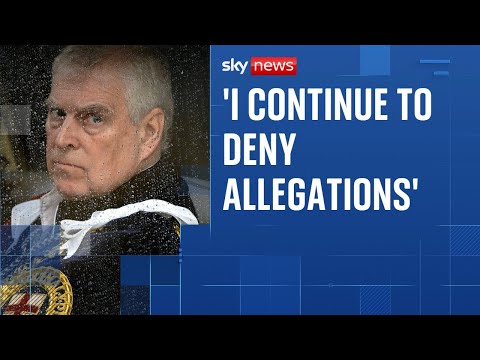 Prince Andrew continues to deny allegations against him