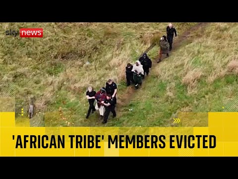 BREAKING: ‘African tribe’ members evicted after raid on Scottish wood