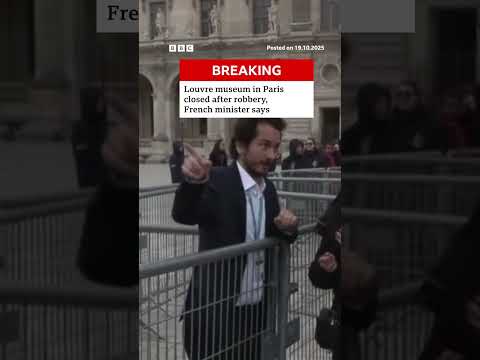 The Louvre museum in Paris is closed after a robbery. #Louvre #Paris #BBCNews