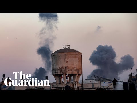 Footage shows the aftermath of Israeli airstrikes in central and southern Gaza