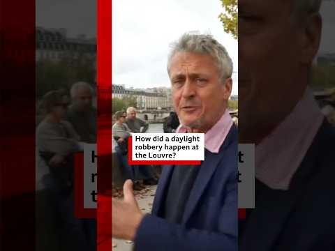 How did thieves steal from the Louvre? #Louvre #Heist #Paris #BBCNews