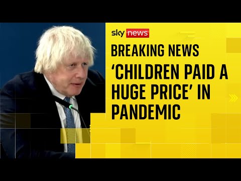 Boris Johnson admits children paid ‘huge’ cost during Covid lockdowns