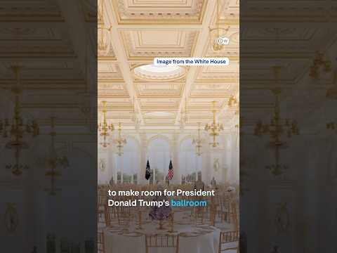 Trump tears down part of the White House East Wing to build $250 million ballroom | DW News