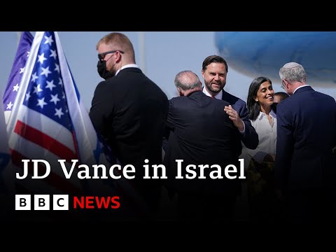 JD Vance arrives in Israel as US tries to strengthen Gaza ceasefire deal | BBC News
