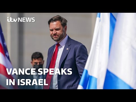 JD Vance speaks in Israel following Gaza ceasefire flare-up | ITV News
