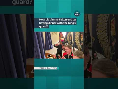 How did Jimmy Fallon end up having dinner with the King’s guard? #itvnews