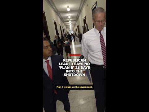 Republican leader says no ‘plan B’ 21 days into the shutdown