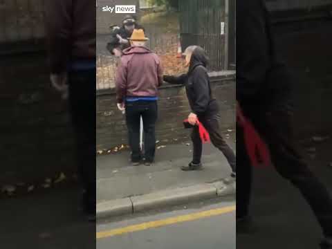 Moment police shoot Manchester synagogue ‘suspect’
