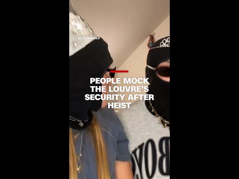 People mock the Louvre’s security after heist