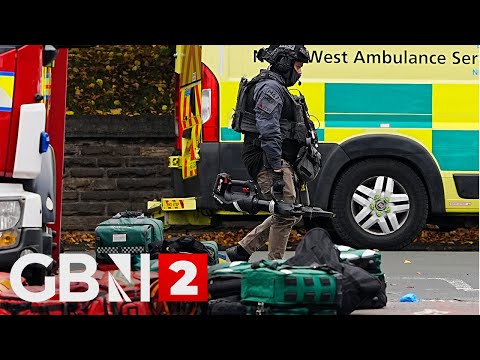 WATCH: Four injured after car driven at people and man stabbed outside synagogue.