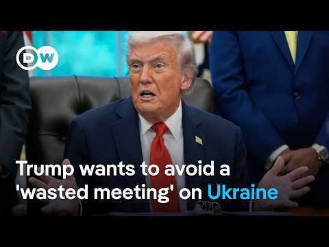 Why was a planned Trump – Putin meeting over the war in Ukraine put on hold? | DW News
