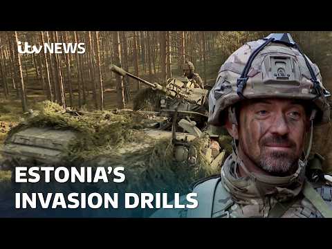 The British troops preparing for war on the Russian border | ITV News