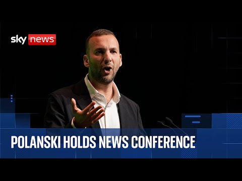 Green Party leader Zack Polanski holds news conference