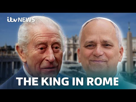 Watch live as King Charles arrives in Rome for a visit to the Vatican | ITV News