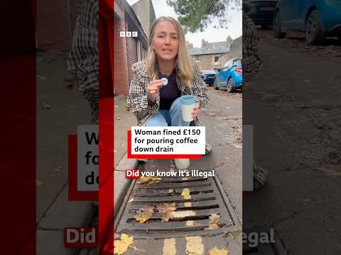 Woman fined £150 for pouring coffee down drain in London. #Coffee #London  #BBCNews