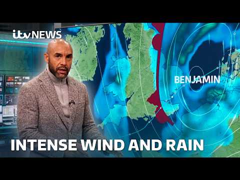 Storm Benjamin to hit UK: Who will be worst affected? | ITV News