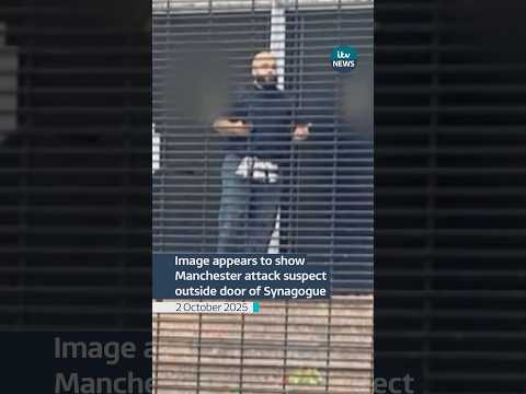 Image appears to show Manchester attack suspect outside door of synagogue #shorts