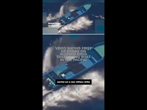 Video shows first US strike on alleged drug trafficking boat in the Pacific
