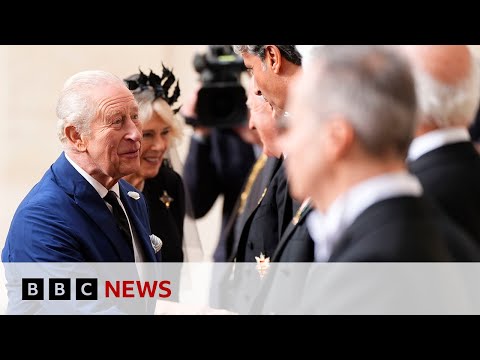 King Charles arrives at Vatican to meet Pope Leo for historic visit | BBC News