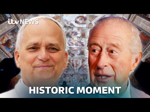 Watch live as the Pope prays with King Charles in the Sistine Chapel | ITV News