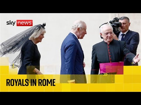 King and Queen arrive at the Vatican to meet Pope Leo